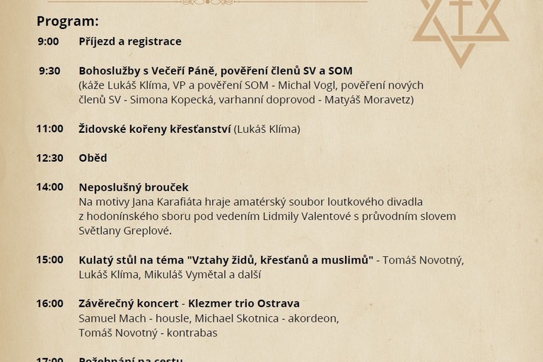 Aktualizovaný program SEN 2026